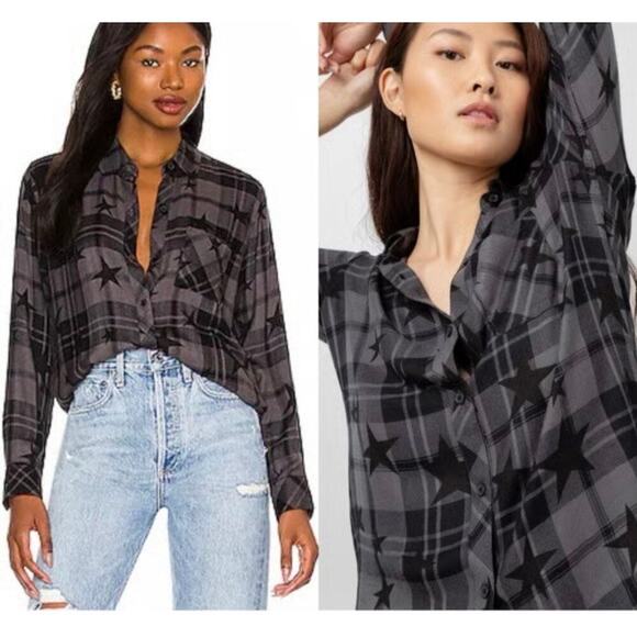 Rails Hunter Shirt in Ash Twilight Stars women’s xs - Picture 2 of 8